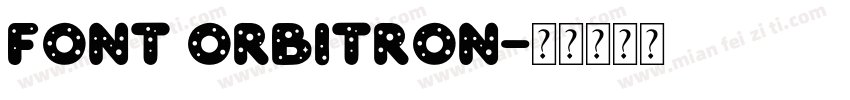 font orbitron字体转换